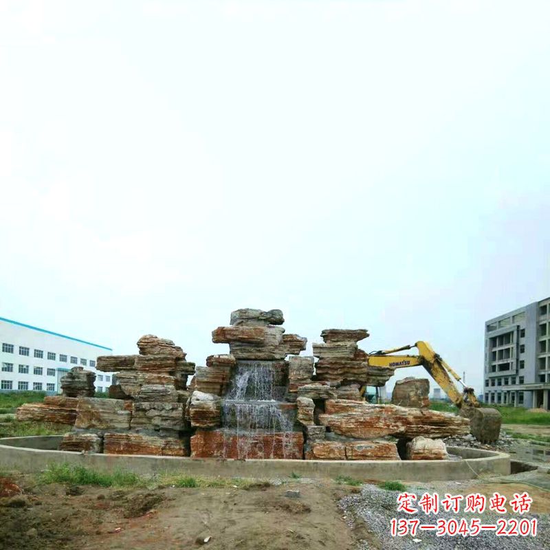 安徽高雅精致的千层石假山雕塑