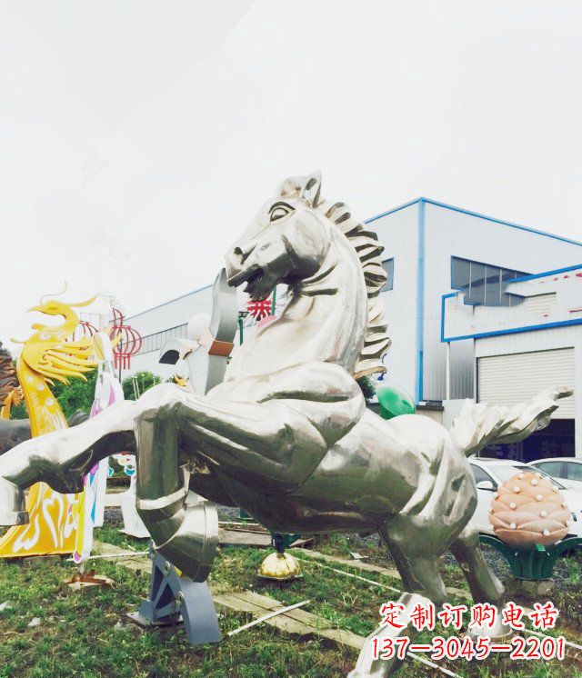 安徽产品名称优雅的不锈钢雕塑——奔马