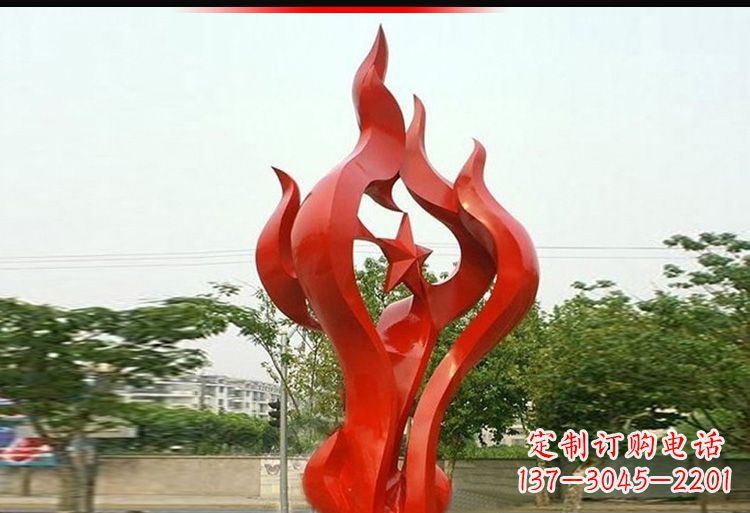 安徽 不锈钢火炬雕塑-美轮美奂