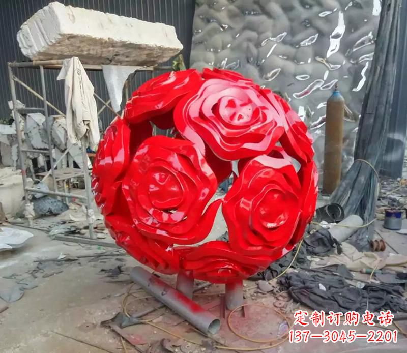 安徽优雅柔美的玫瑰雕塑