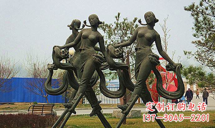 安徽中领雕塑精美女孩雕塑