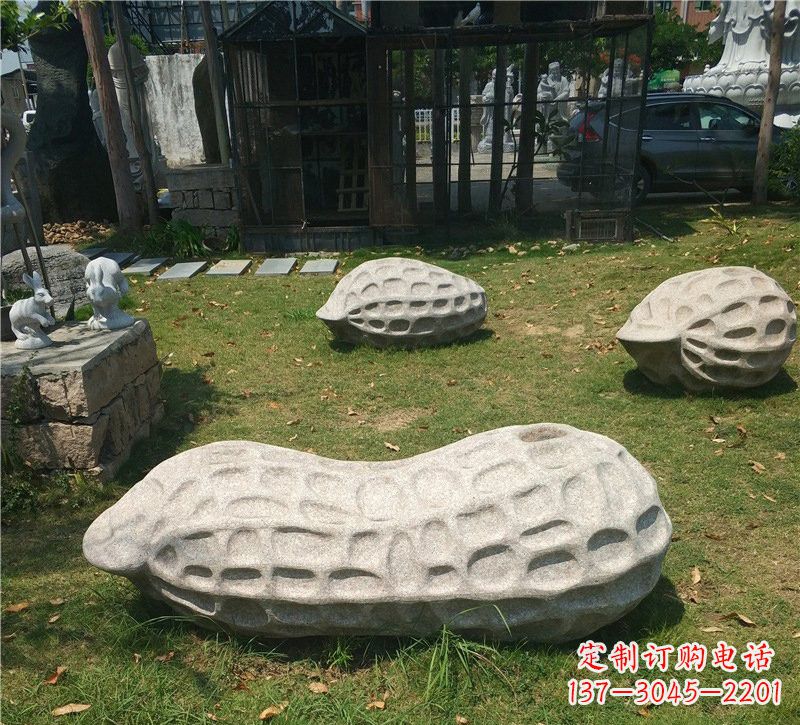 安徽精美大理石花生雕塑
