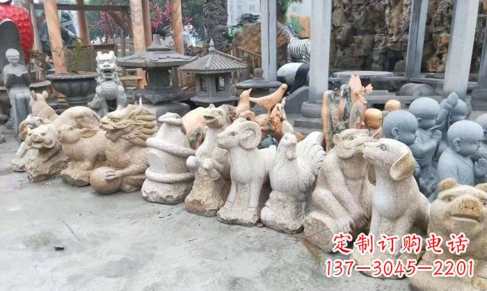 安徽十二生肖动物雕塑