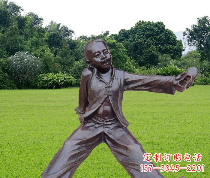 安徽优雅动人的儿童铜雕