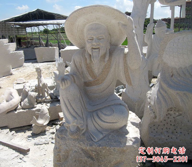 安徽公园姜太公石雕