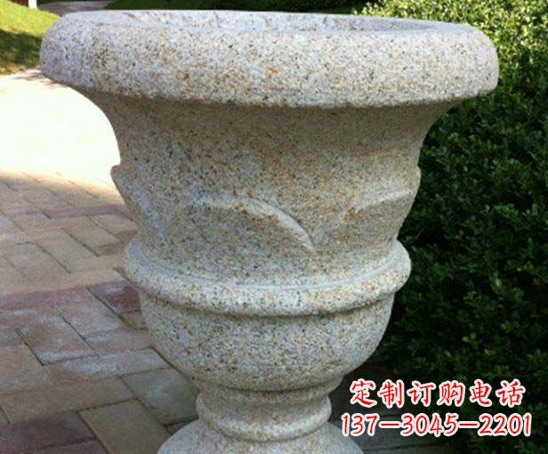 安徽大理石花盆石雕,为您的景观添色彩