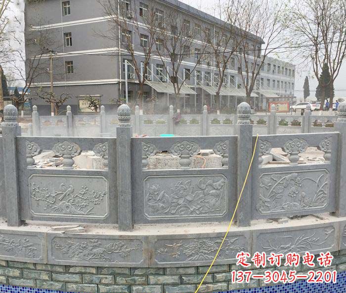 安徽公园景观大理石栏板雕塑