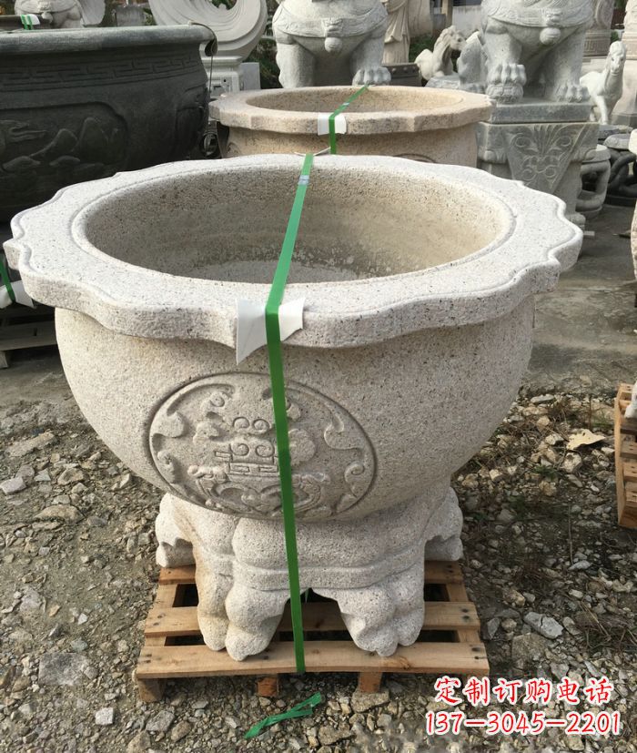 安徽高品质大理石水缸雕塑