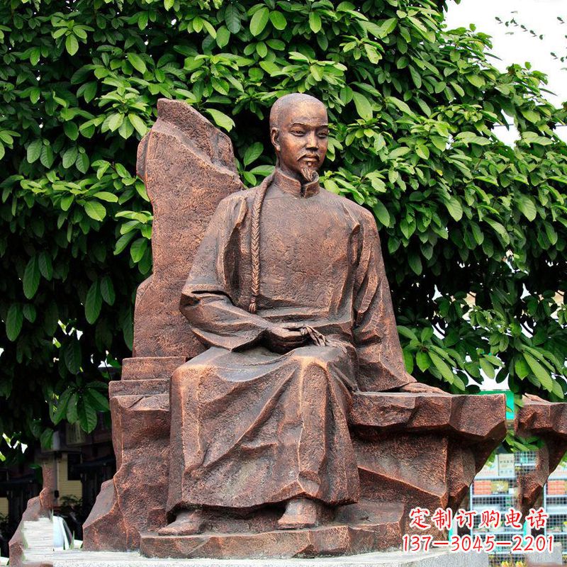 安徽清朝名人叶天士纯铜雕像