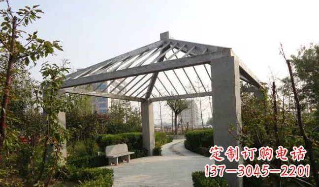 安徽公园凉亭不锈钢雕塑 