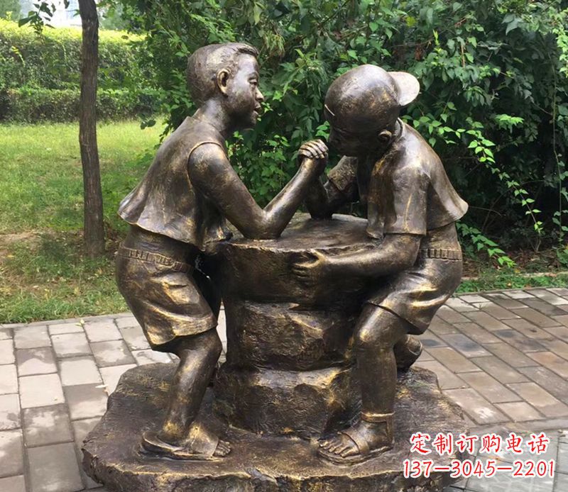 安徽童心盎然儿童铜雕