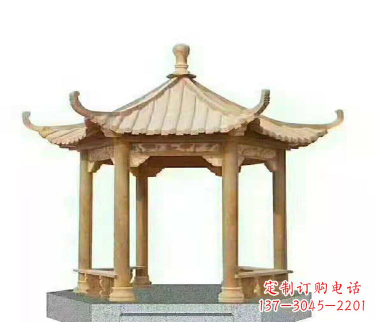 安徽晚霞凉亭石雕