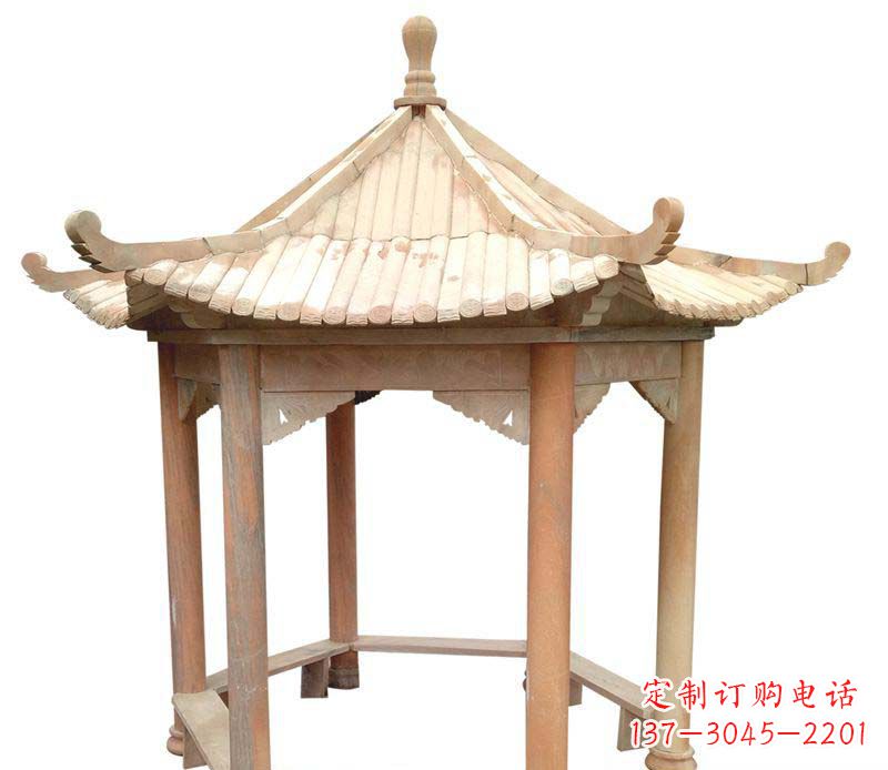 安徽精美六角凉亭雕塑