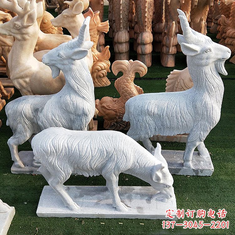 安徽精美白玉石动物雕塑
