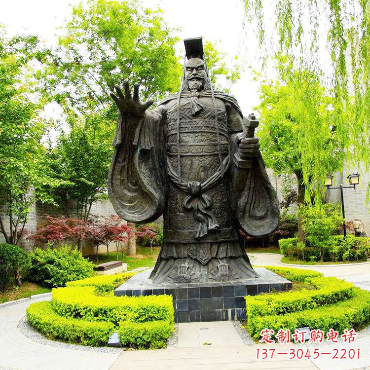安徽公园园林大型古代帝王秦始皇雕塑