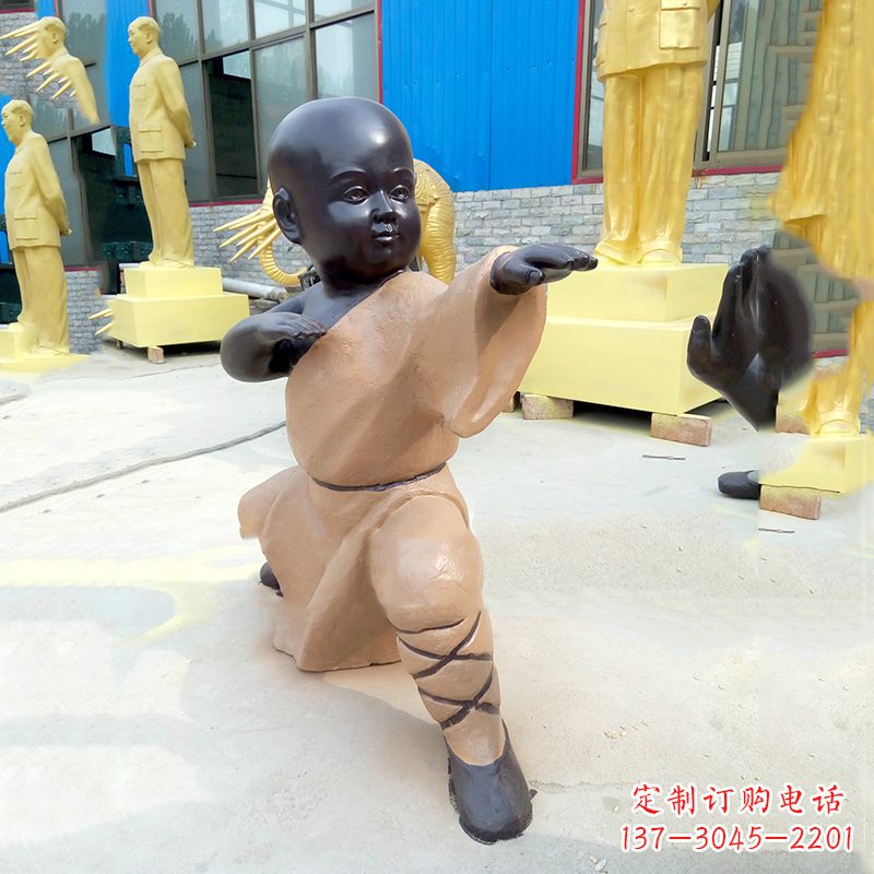 安徽传承传统文化的绝佳礼品——“功夫小和尚”雕塑