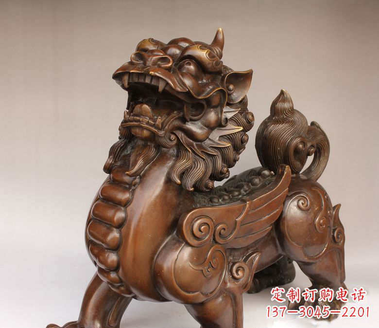 安徽古代神兽貔貅铜雕