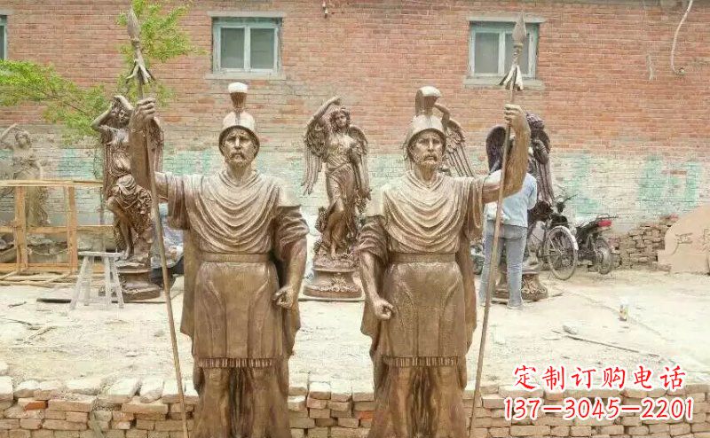安徽古罗马战士铜雕广场人物雕塑