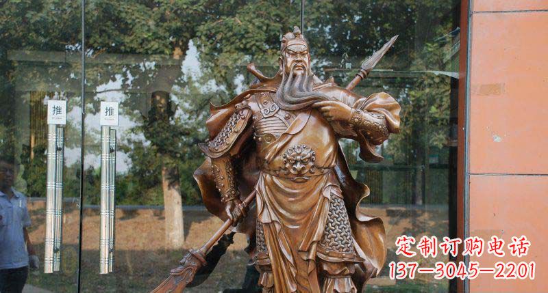 安徽关公古代人物铜雕