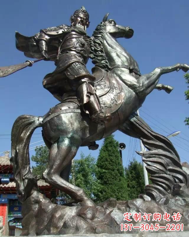 安徽精美绝伦的关公骑马雕塑
