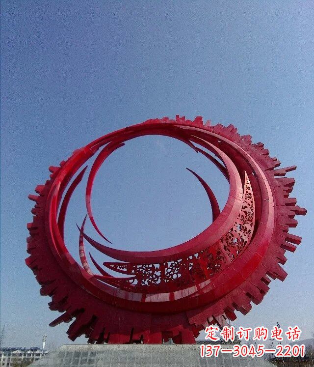 安徽广场不锈钢齿轮圆盘雕塑