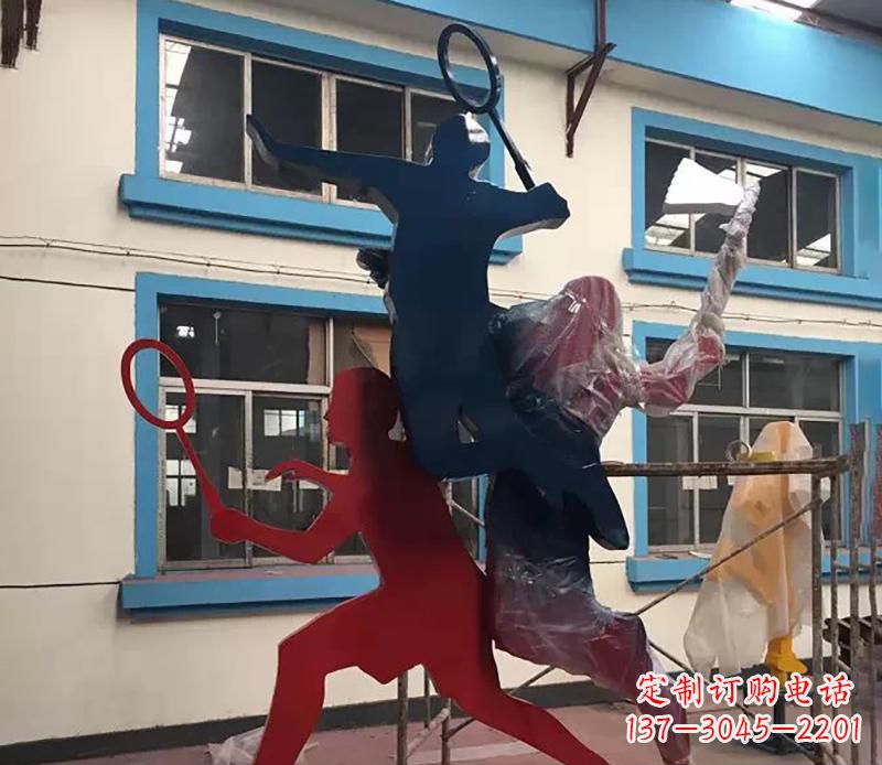 安徽2英寸不锈钢羽毛球雕塑