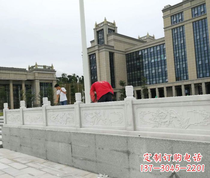 安徽广场景观大理石栏板雕塑 (2)