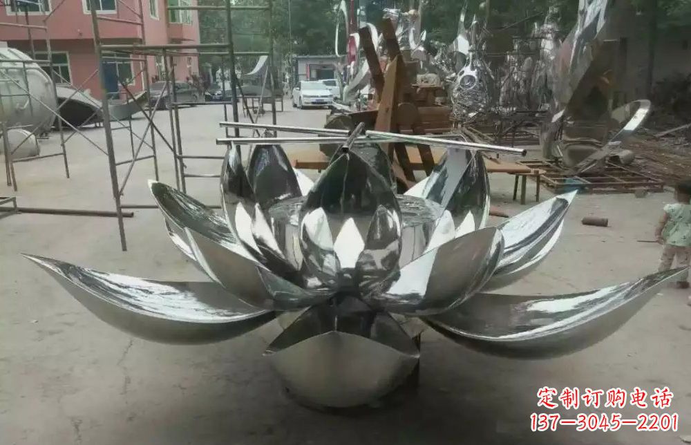 安徽精致独特的莲花不锈钢雕塑