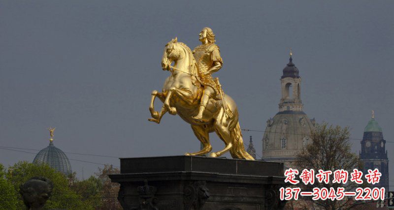 安徽西方风格铜骑马雕塑