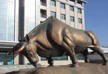 安徽拓荒牛铜雕塑——将历史传承到现代