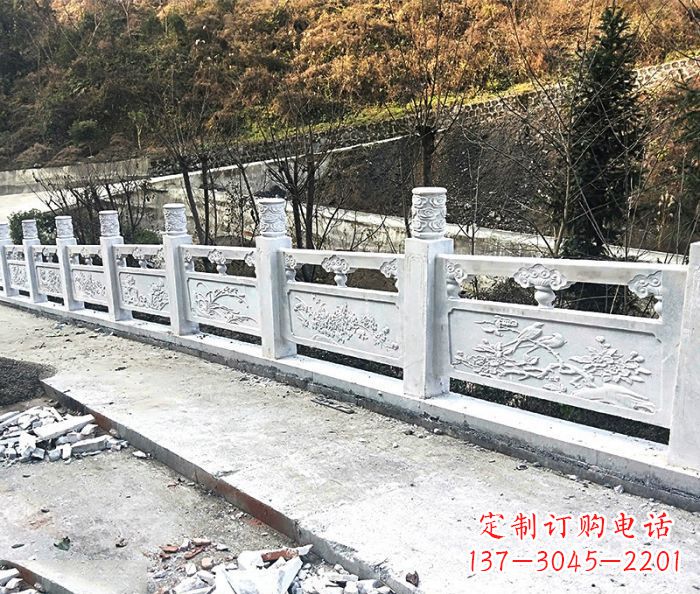 安徽景区大理石栏杆石雕 (2)