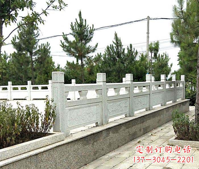安徽景区大理石栏杆石雕_2