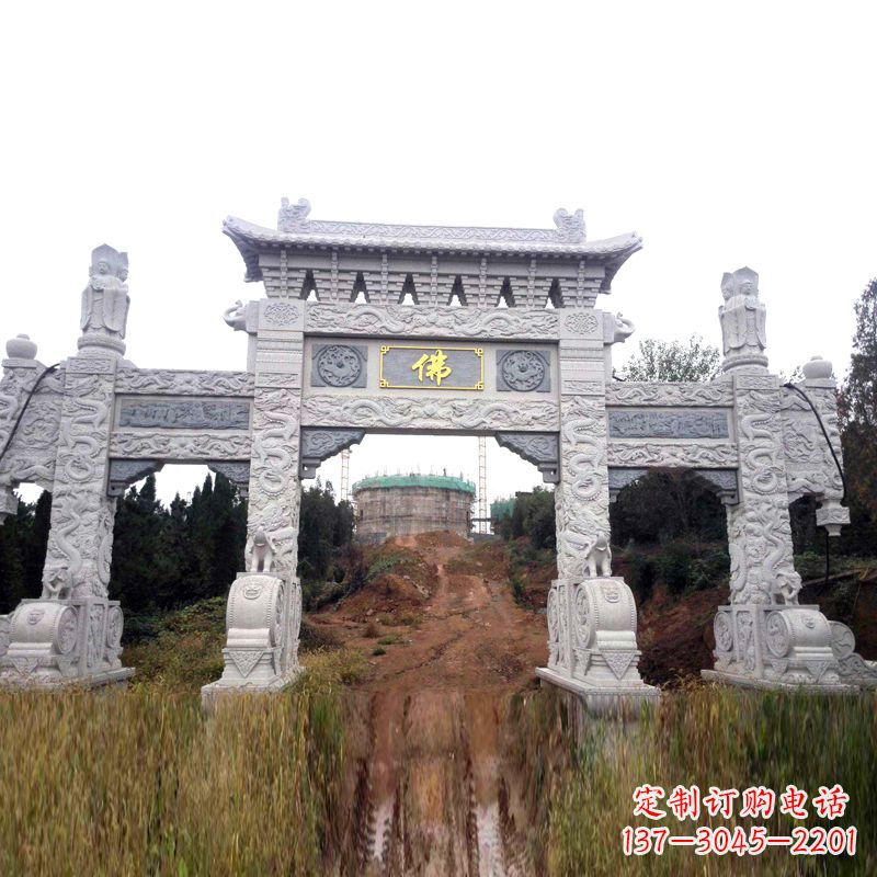 安徽景区入口石牌坊雕塑,为您塑造独一无二的精美雕塑
