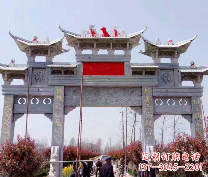 安徽传承经典,尊崇古风:牌坊石雕