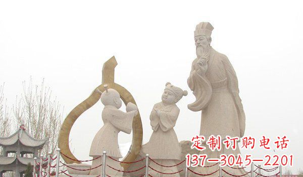 安徽全新手工制作的孔融让梨石雕