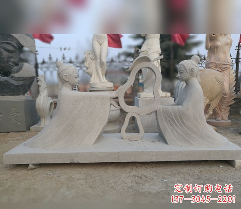 安徽选择传统工艺,重现古代大臣孔融的精致雕塑
