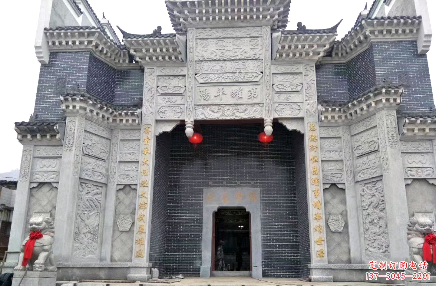 安徽陵园石雕牌坊|精湛的雕塑工艺