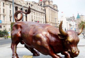 安徽华尔街牛招财牛铜雕，拥有力量的象征