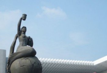 安徽中领雕塑推出的精美雕塑——铜铸地球塑像，…