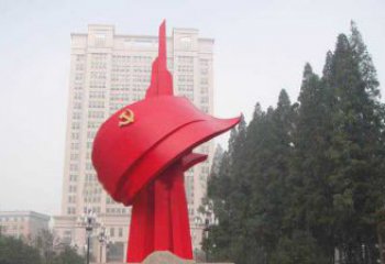 安徽不锈钢抽象党旗雕塑，象征着祖国力量