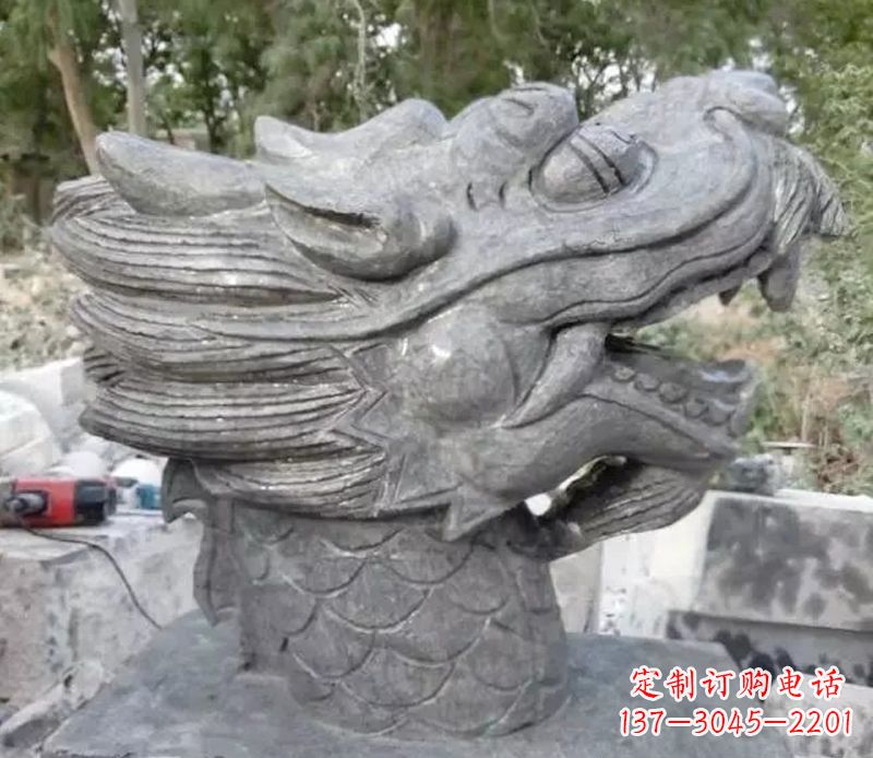 安徽青石龙头雕塑