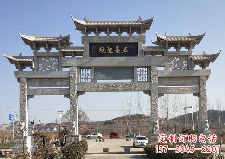 安徽青石牌坊雕塑:精美瑰丽古朴简洁