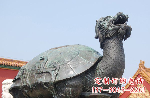 安徽青铜龙雕塑，象征传统文化之美