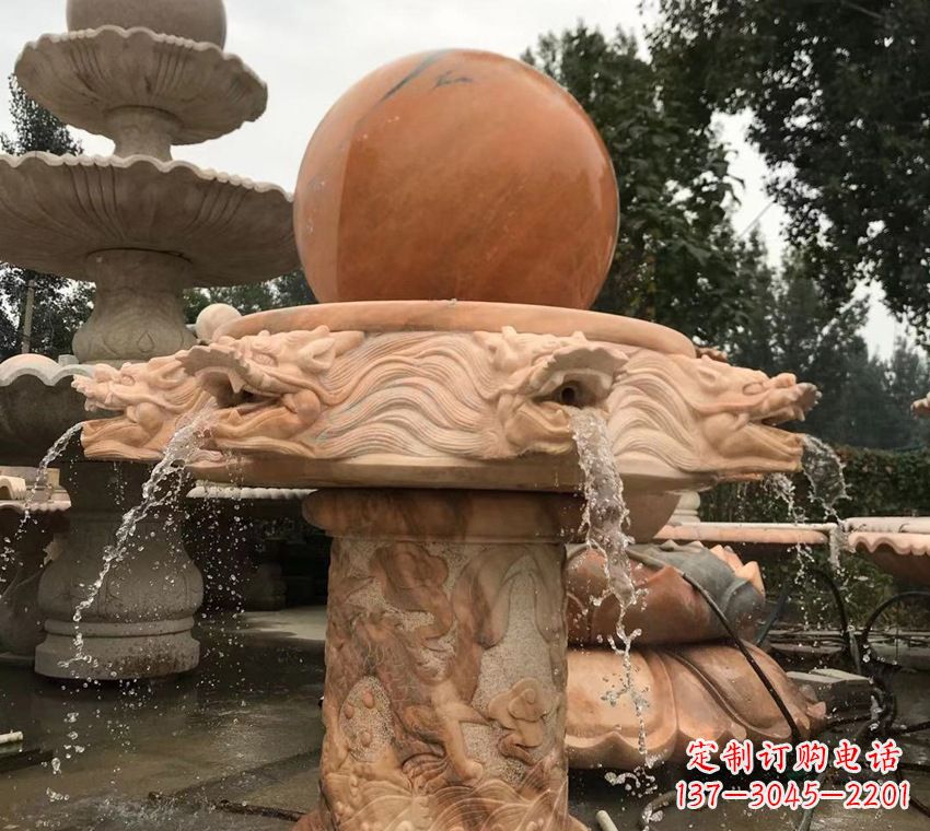 安徽石雕自然流水喷泉
