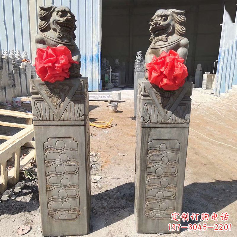 安徽石狮子栓马桩