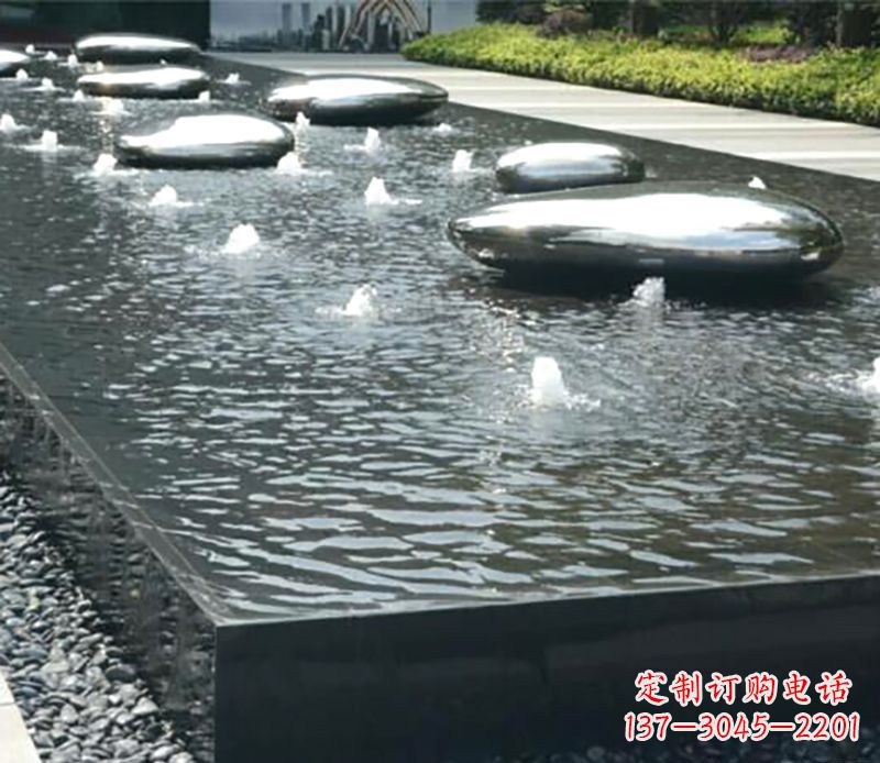 安徽水滴水池不锈钢雕塑
