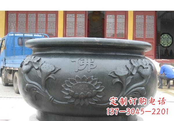安徽水缸寺庙铜雕 (2)