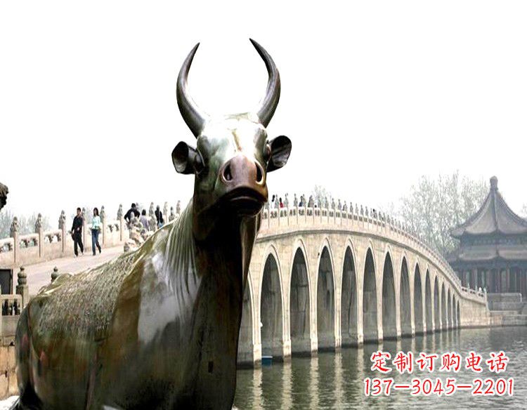 安徽水牛铜雕景观
