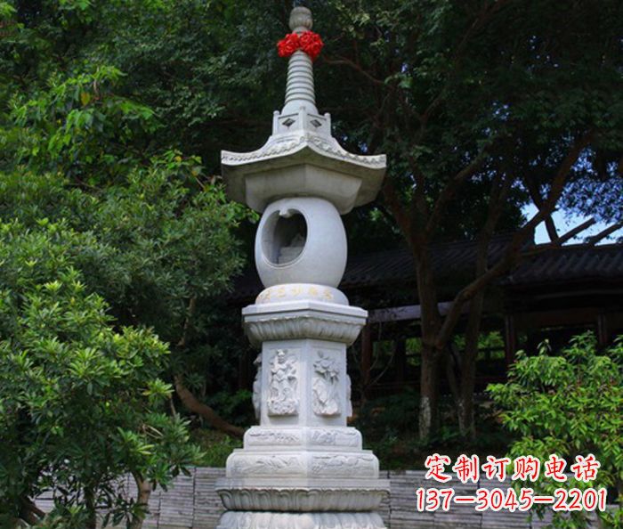 安徽寺庙景观舍利塔石雕 (2)