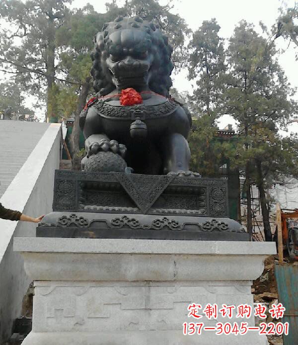 安徽寺庙狮子铜狮子雕塑